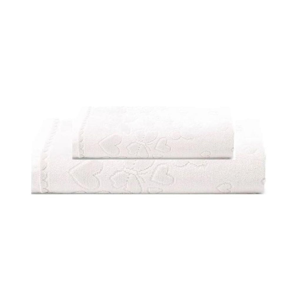 Kit Toalha Banho E Rosto 2 Pçs Velour Romance Dohler