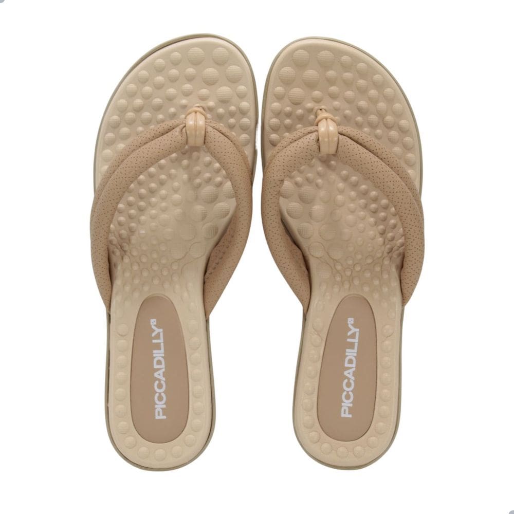 Tamanco Rasteira Piccadilly Nude Claro