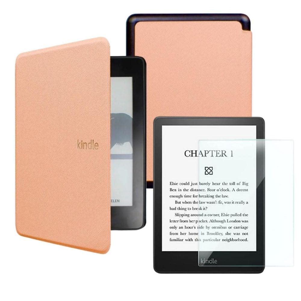 Capa Para Kindle 10 Geração 2019 + Vidro - Couro Sintético