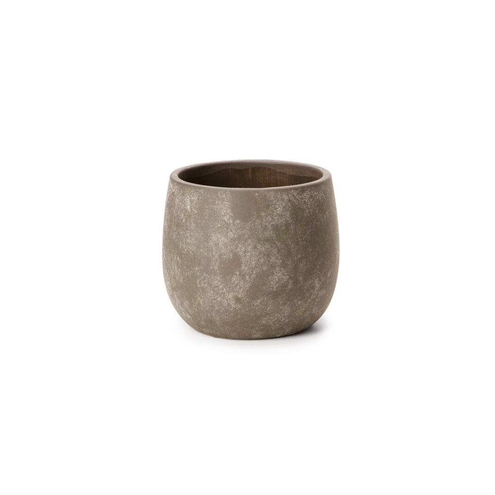 Cachepot Decorativo em Cimento Cinza 13cm 16091 Mart