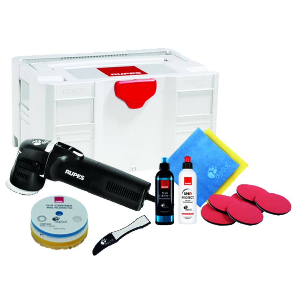 Kit Politriz Orbital LHR75E Mini 3`` + Box Com Itens Rupes