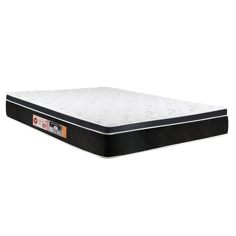 Colchão Casal Castor Black e White Air One Face D33 138x188x23