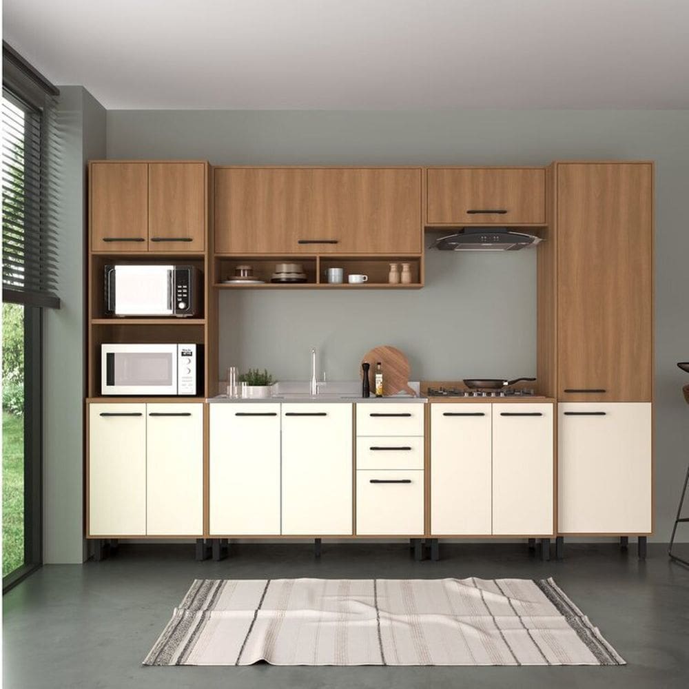 Cozinha Completa 6 Peças Havana Rovere/Champanhe