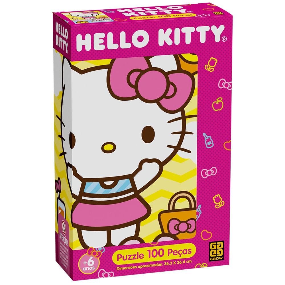 Puzzle 100 peças Hello Kitty