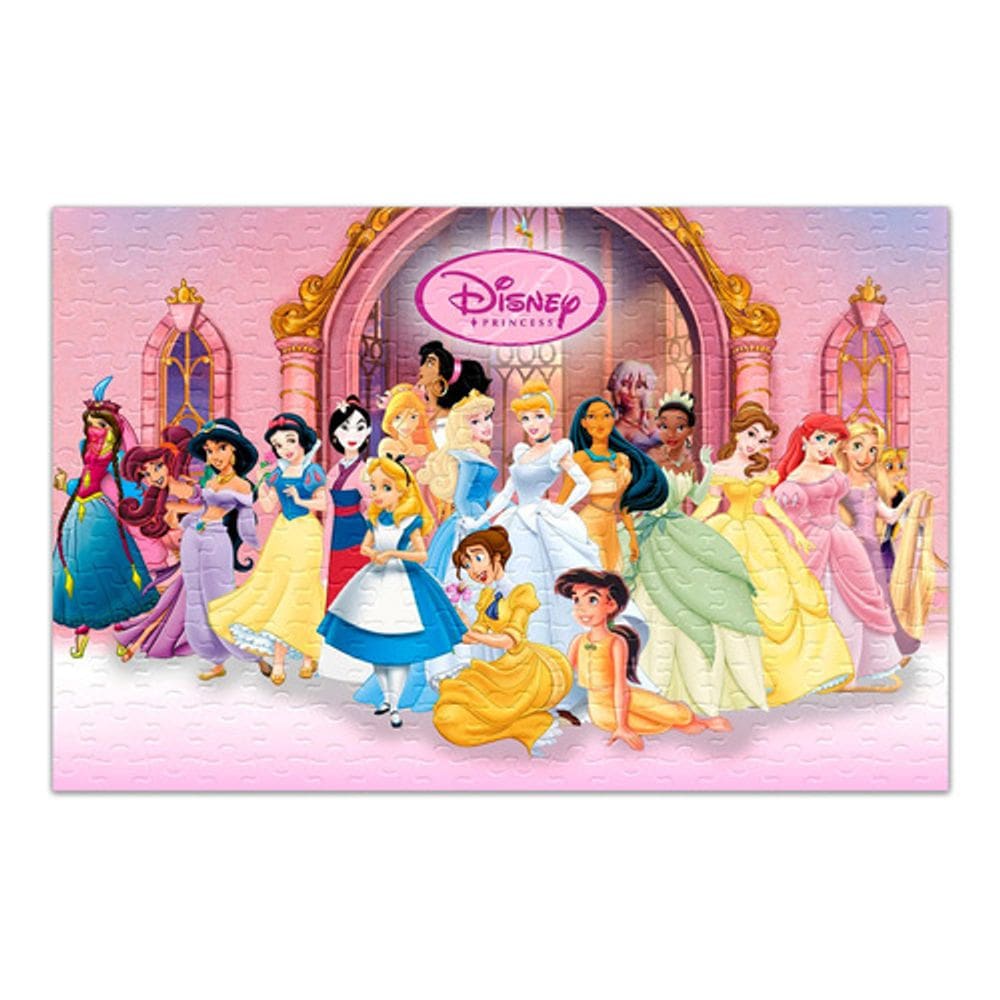 Quebra-cabeça Personalizado Princesas Disney 48 Peças