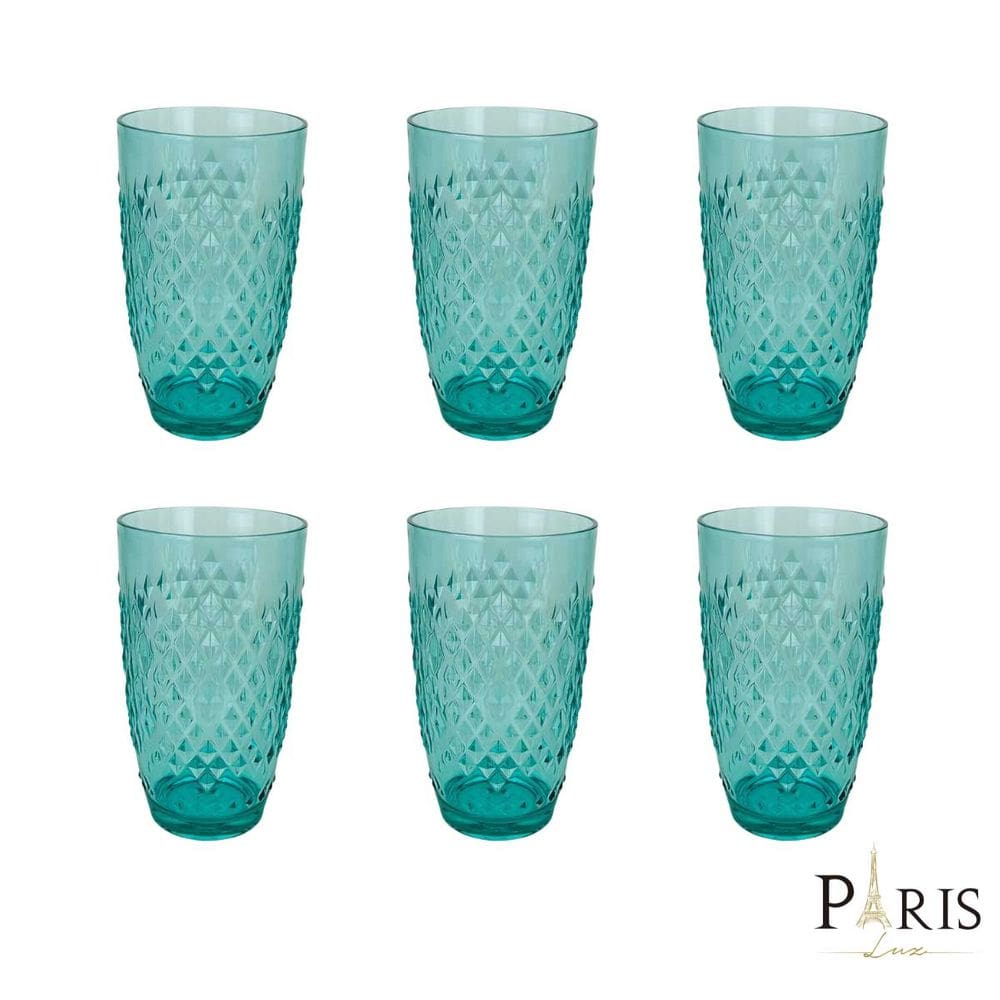 Conjunto 6 Copos de Acrílico Verde 15,5cm RJW0009 BTC