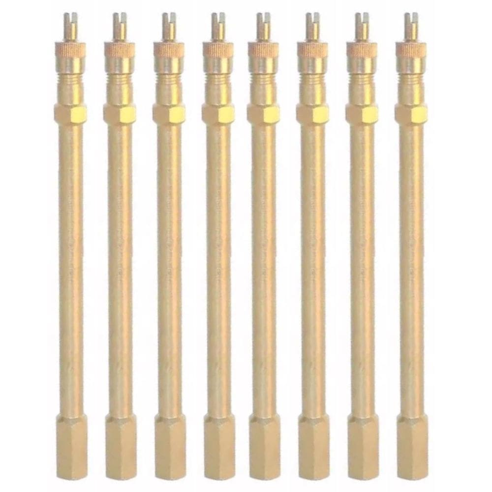 8 Prolongador Extensão Rígida Metal 125mm Bico De Roda