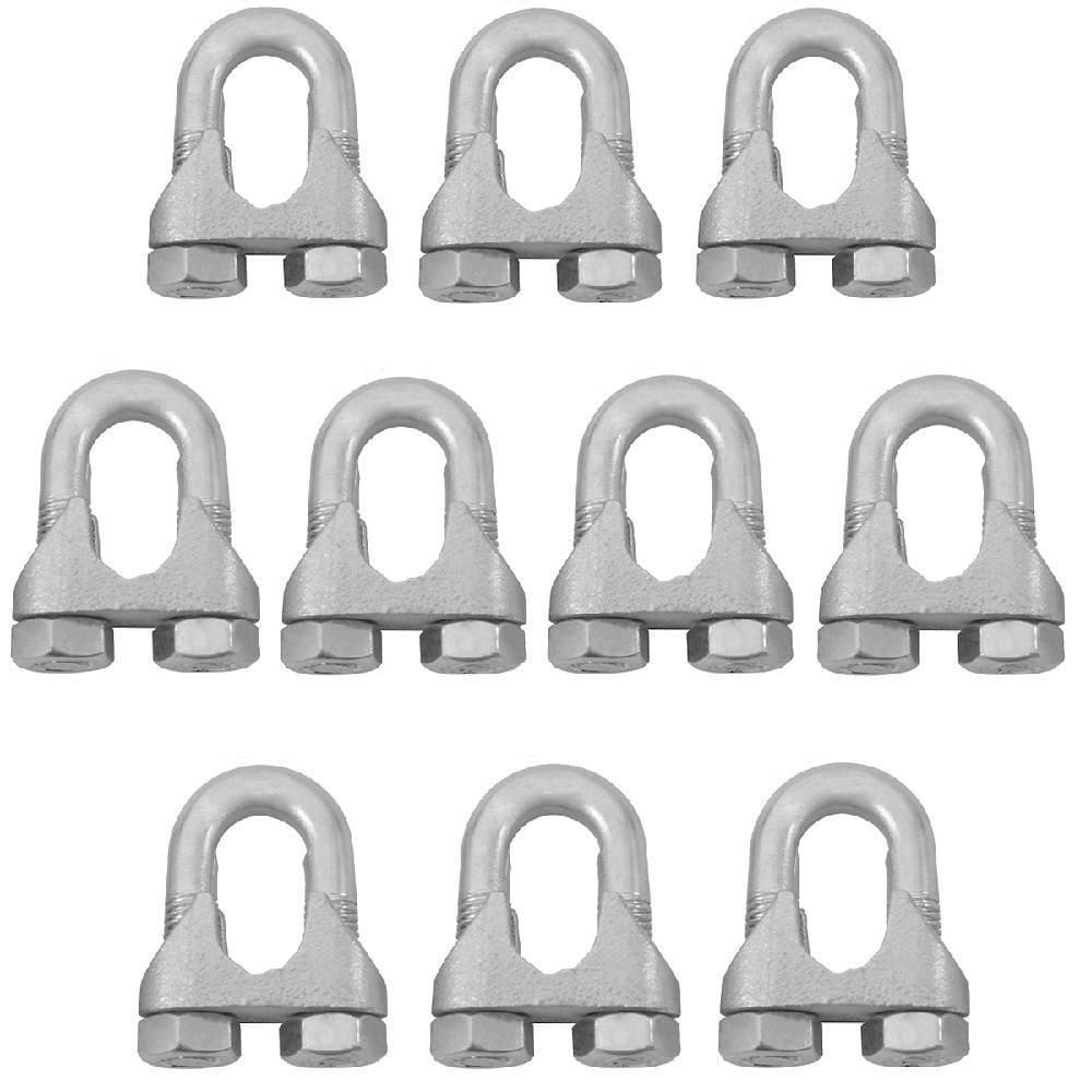 Clips Grampo Para Cabo De Aço 5/8 1,0007 10 Unidades - Nord