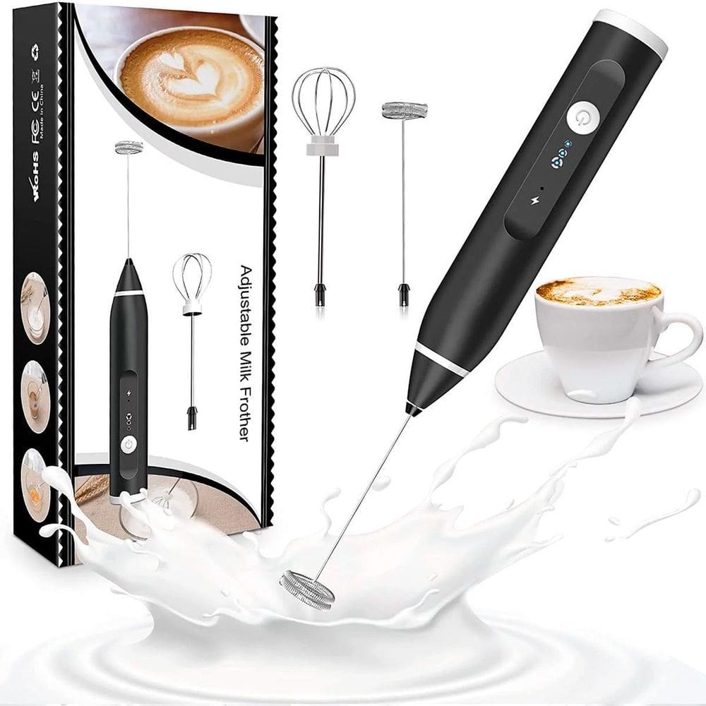 Mixer Misturador 2 Em 1 Mexedor Elétrico Inox Leite Whey