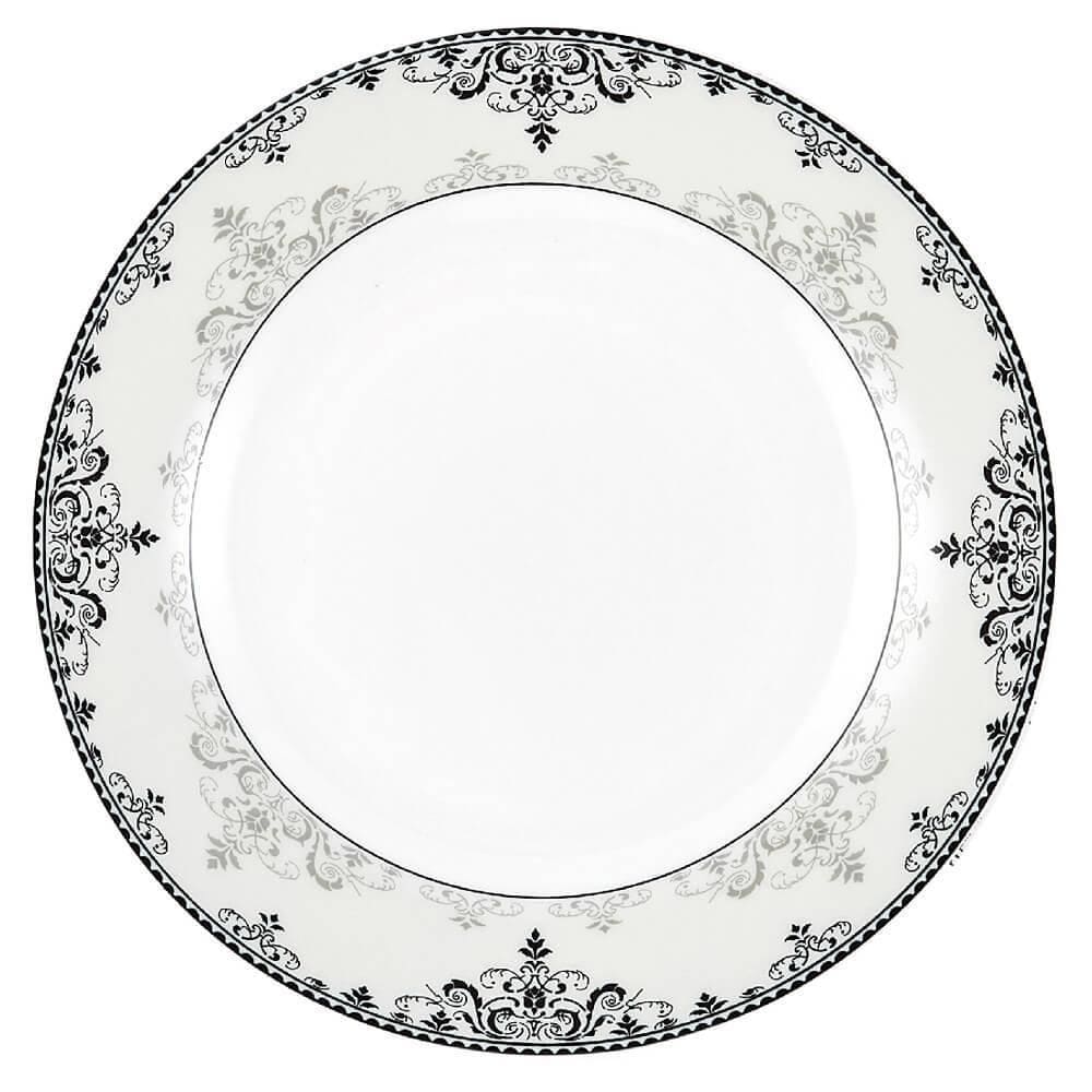Prato Fundo Porcelana Liliana 20,4Cm 1 Peça Hauskraft
