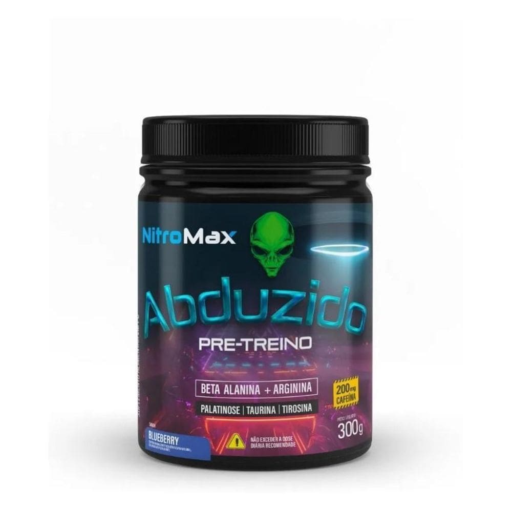 Abduzido Pre Treino Nitro Max Blueberry 300G