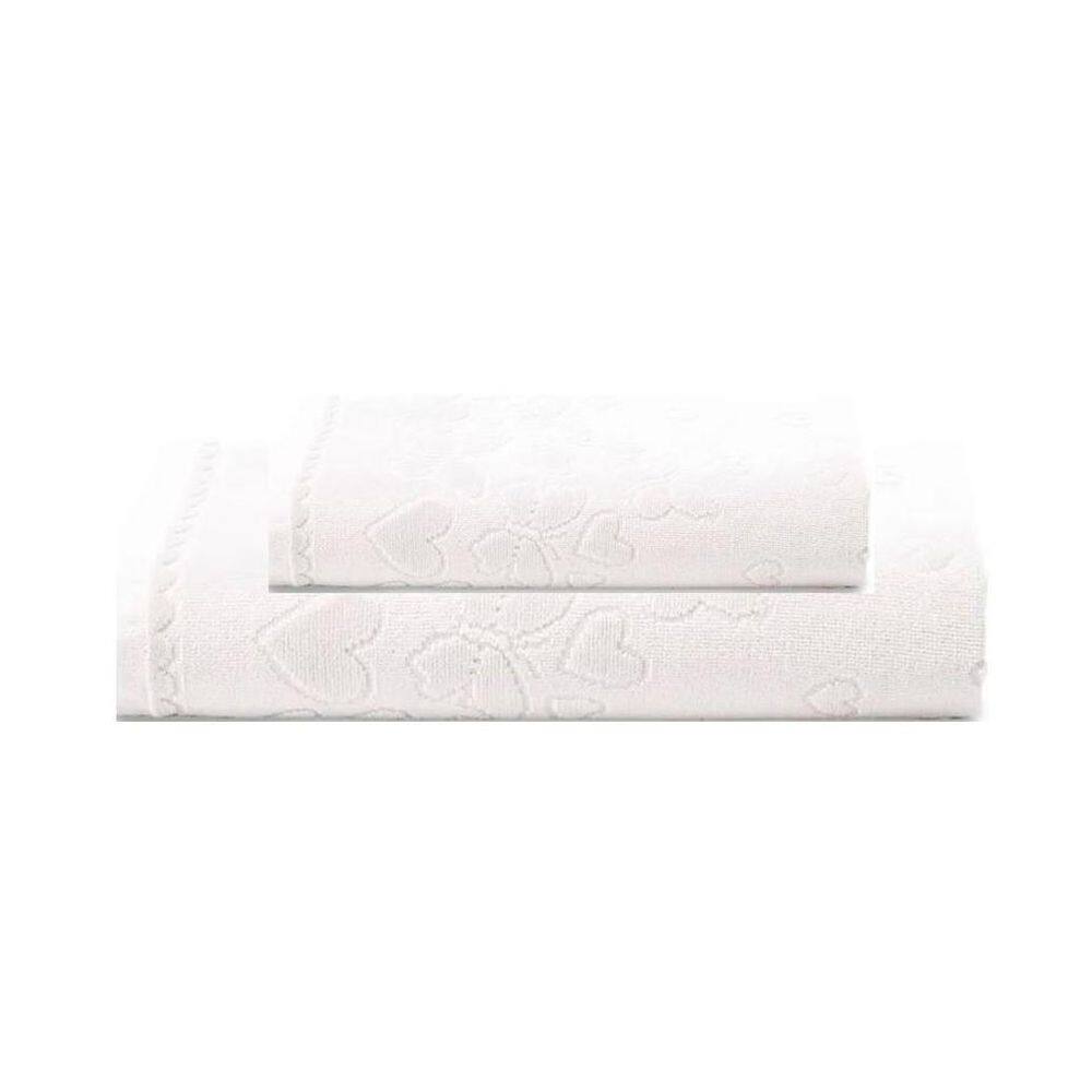 Kit Toalha Banho E Rosto 2 Pçs Velour Romance Dohler