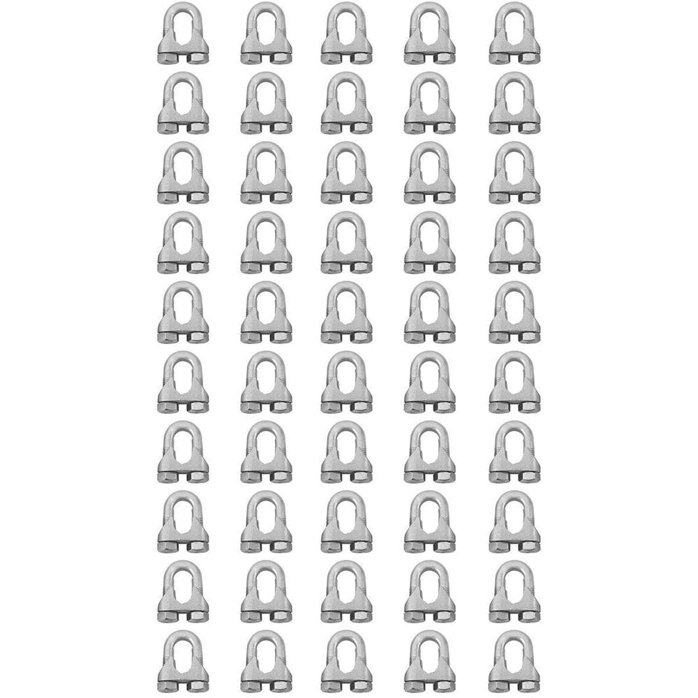 Clips Grampo Cabo De Aço 1/4`` 1,0003 50 Unidades - Nord