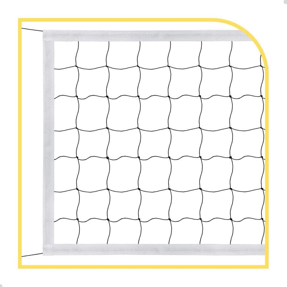 Rede De Volei 9,5Mts 4 Lonas Fio 1Mm Seda Sports Mania
