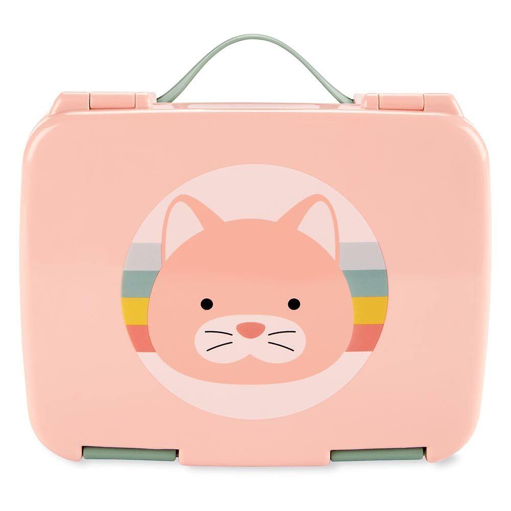 Kit de Alimentação Skip Hop Bento Box Zoo Gatinha Rosa