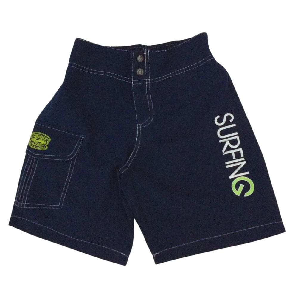 Bermuda Tactel infantil masc Vrasalon Azul Marinho