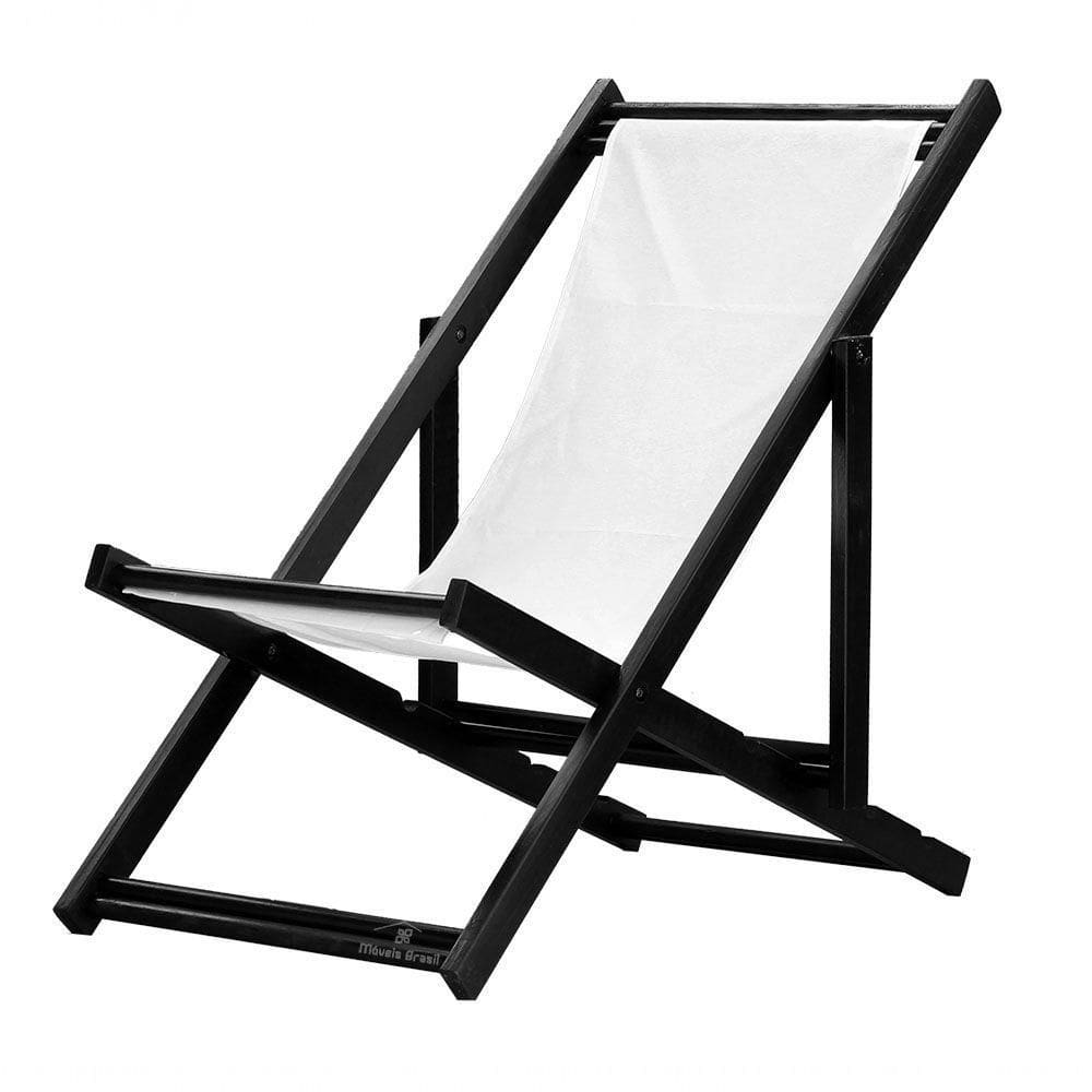 Espreguiçadeira Preguiçosa Dobrável Black Sb-branco