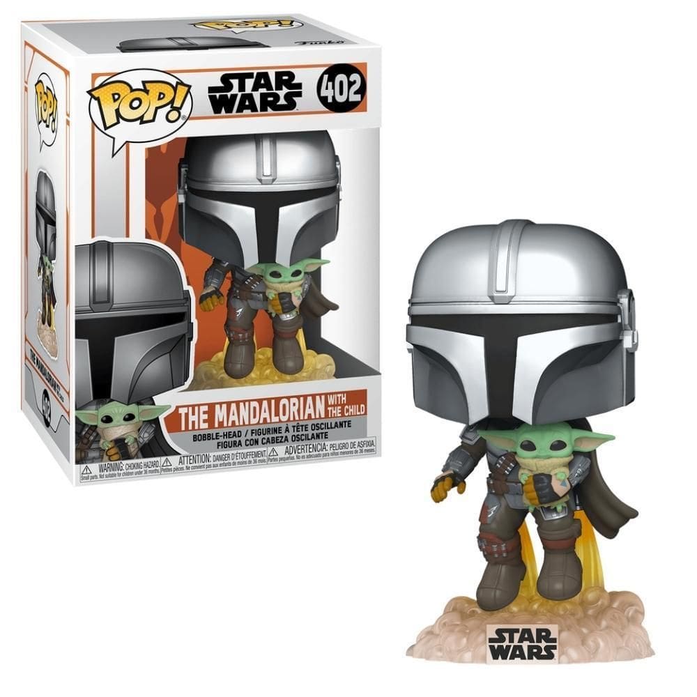 Boneco Funko Pop Sw The Mandalorian Flying With Jet Pack