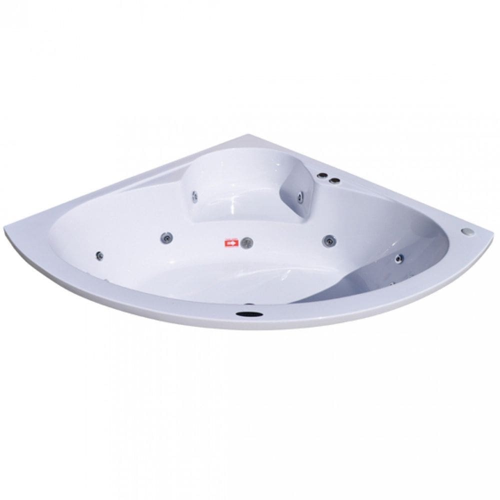Banheira Hidromassagem Astra Copacabana Luxo 143cmx189cmx43cm - 04 Jatos Acrílico P4 Sem Aquecedor 110V