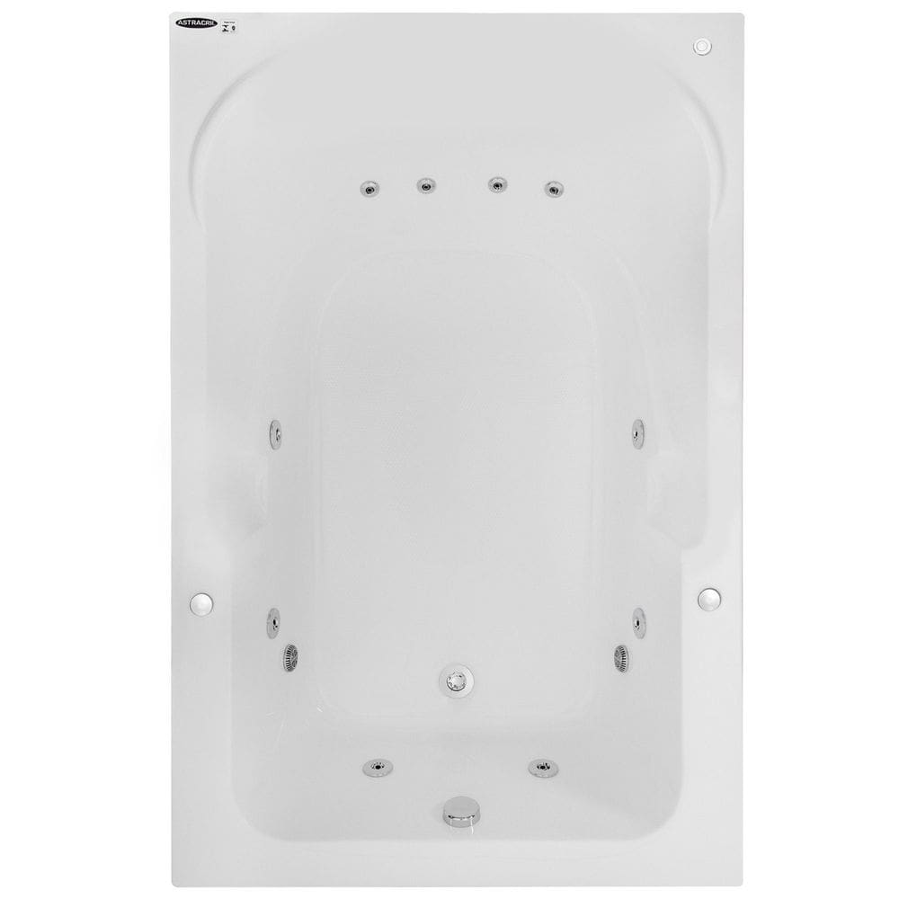 Banheira Hidromassagem Astra Double Capri Luxo 170cmx110cmx43cm - 04 Jatos Acrílico P6 Sem Aquecedor 110V