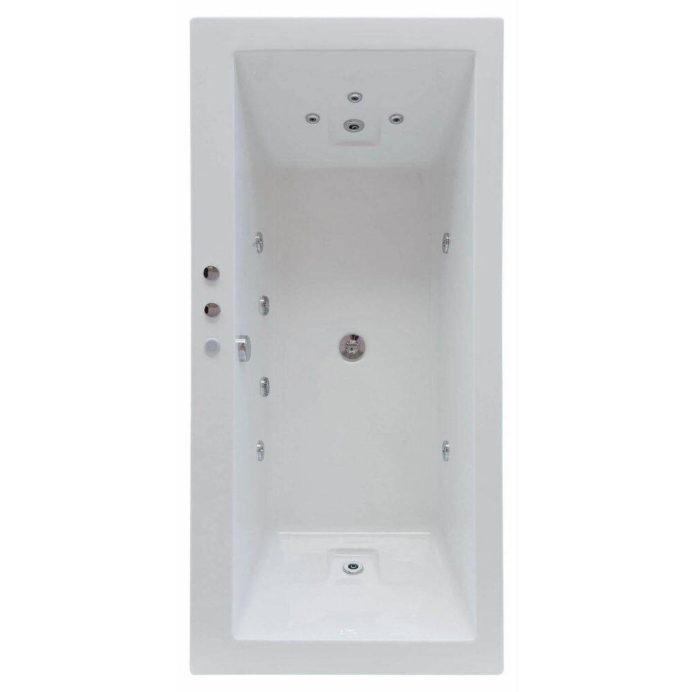 Banheira Hidromassagem Astra Cayman Luxo 180cmx85cmx47cm - 04 Jatos Acrílico P1 Com Aquecedor 110V