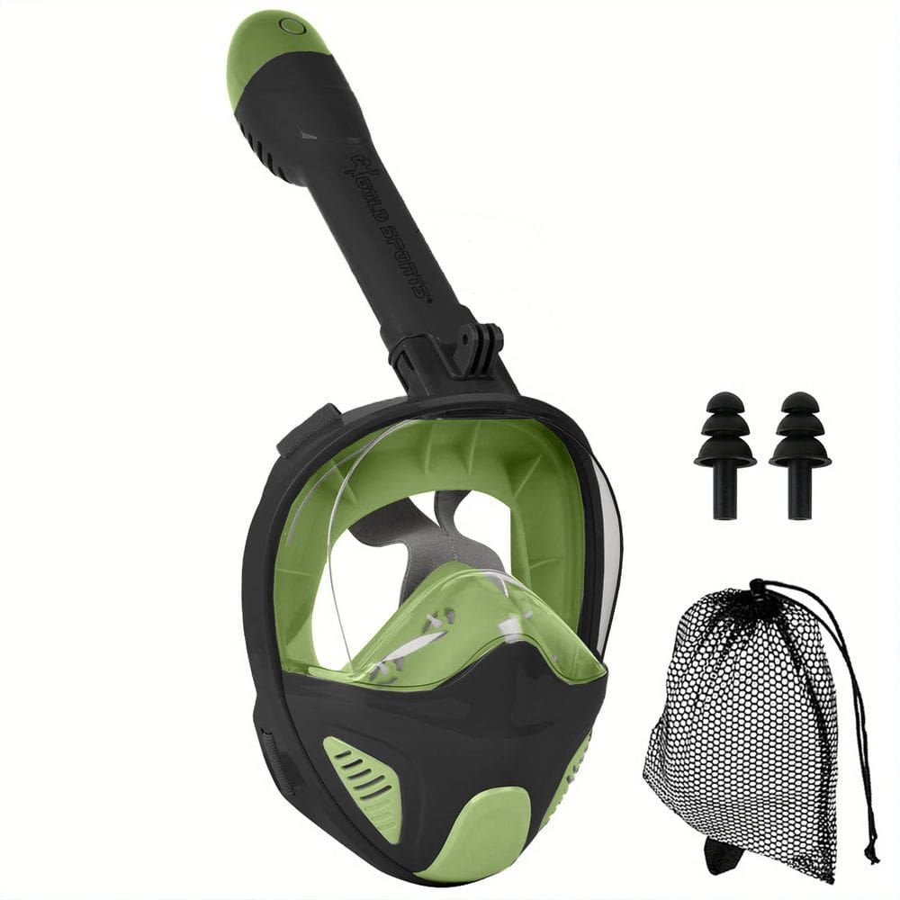 Mascara Subaquática de de Mergulho Gold Sports New Full Face Com Snorkel