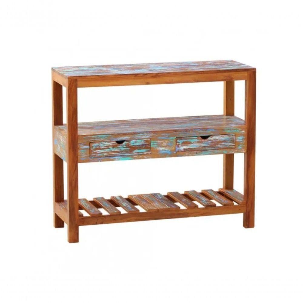 Aparador Ilha 1,5 M Madeira Maciça Pátina