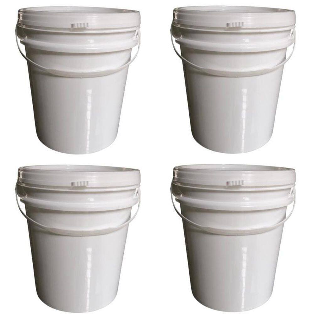Balde 5L Para Isca Viva 4 Pçs