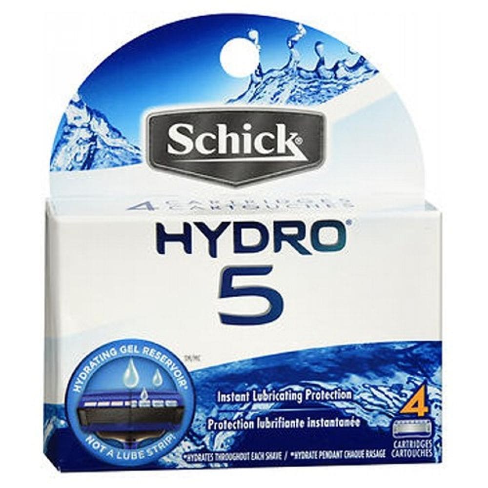 Lâmina de Barbear Schick Hydro 5 Recarga 4 unidades