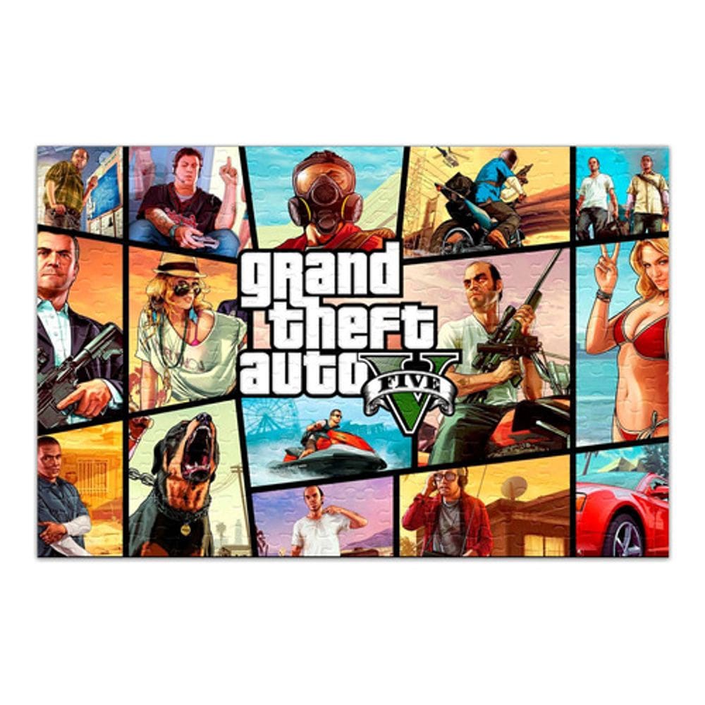 Quebra-cabeça Personalizado Grand Theft Auto V 48 Peças