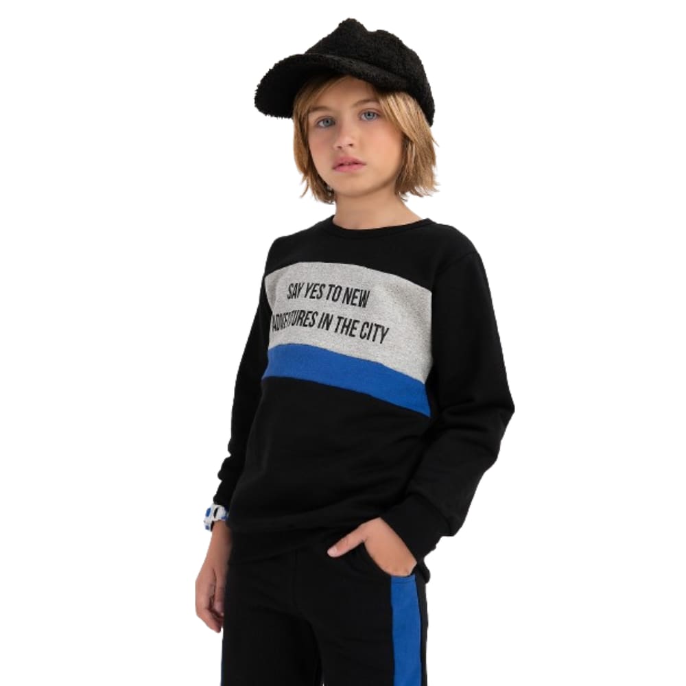 Conjunto moletom menino - inverno infantil