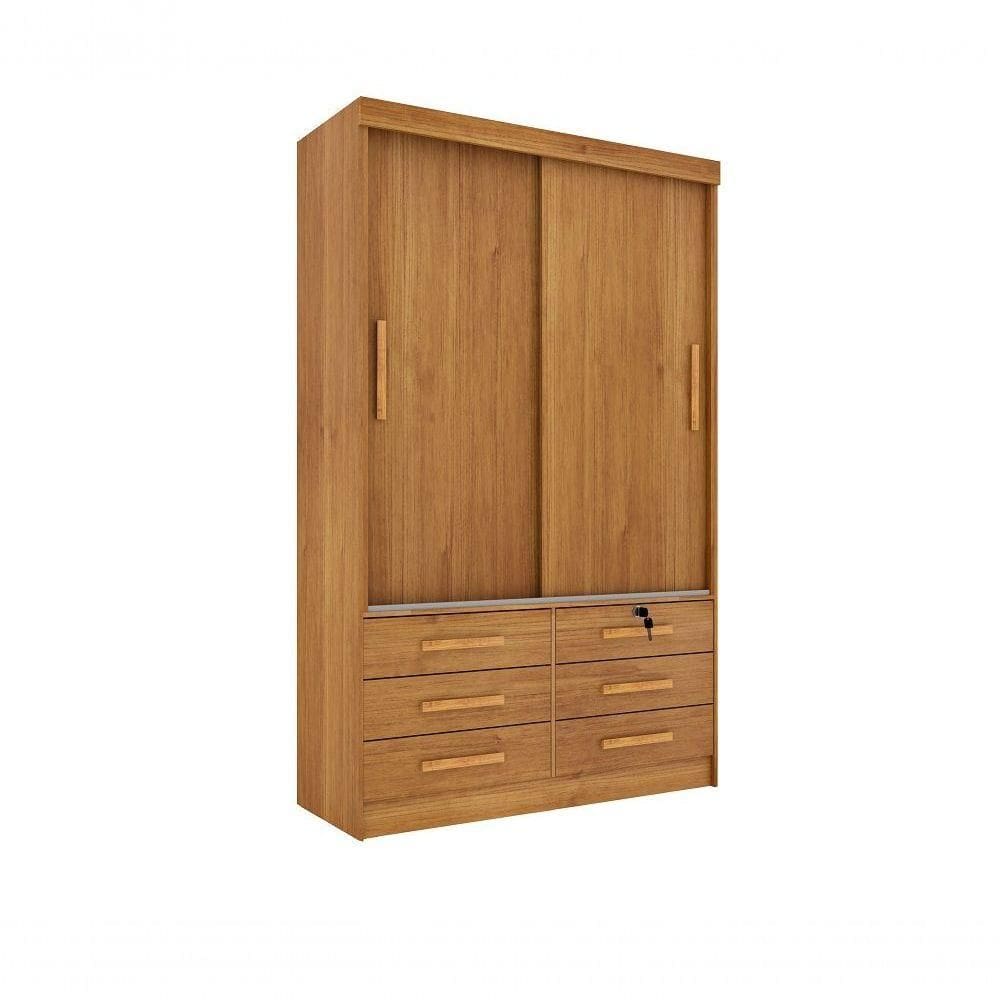 Guarda Roupa Casal Chicago 2 Portas 6 Gavetas S-espelho Tcil