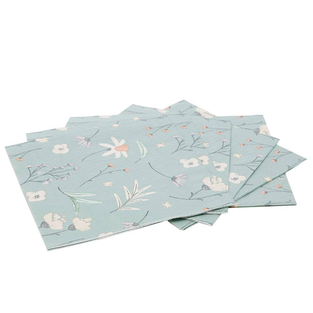Conjunto 20 Guardanapos de Papel Flores 33 x 33 cm - Lyor