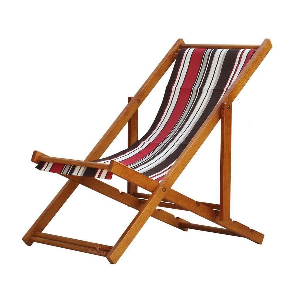 Espreguiçadeira Preguiçosa Dobrável Mel Sb-list Marrom-vermelho