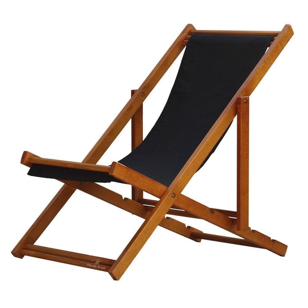 Espreguiçadeira Preguiçosa Dobrável Mel Sb-preto