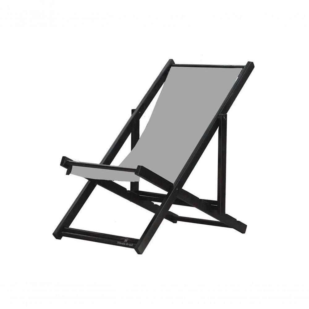 Espreguiçadeira Preguiçosa Dobrável Black Sb-cinza