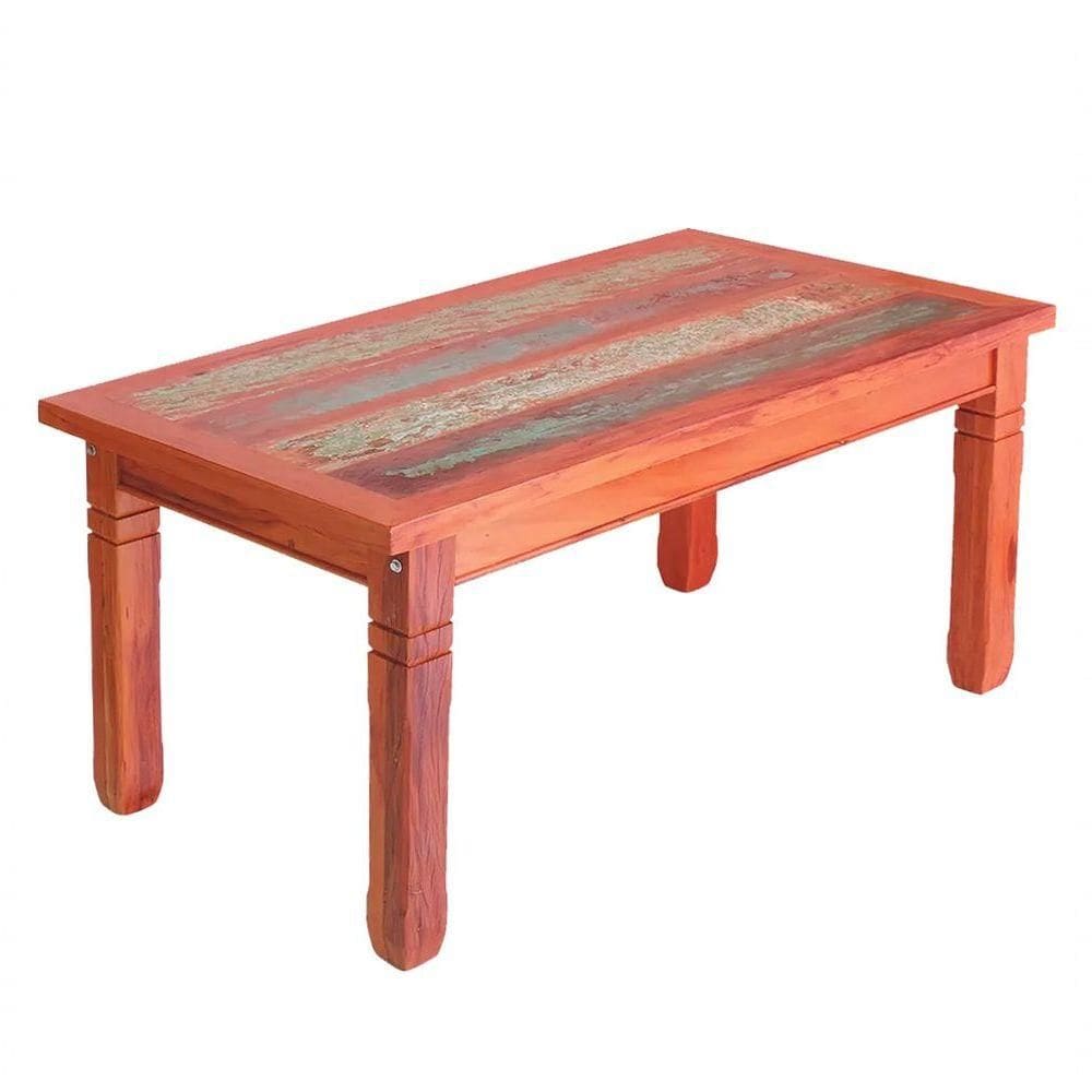 Mesa De Jantar 1,5 M Madeira Maciça Pátina
