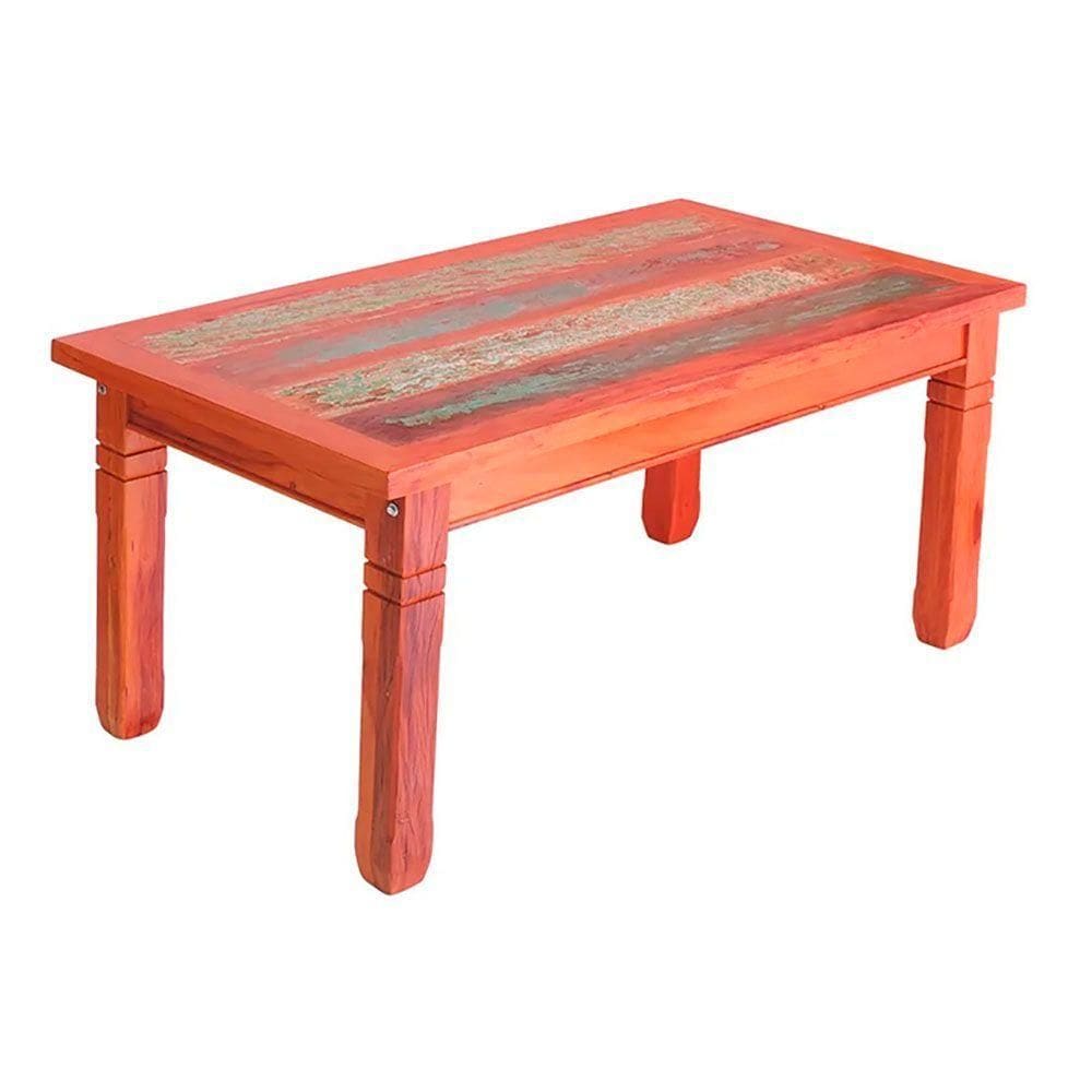 Mesa De Jantar 1,7 M Madeira Maciça Com Pátina