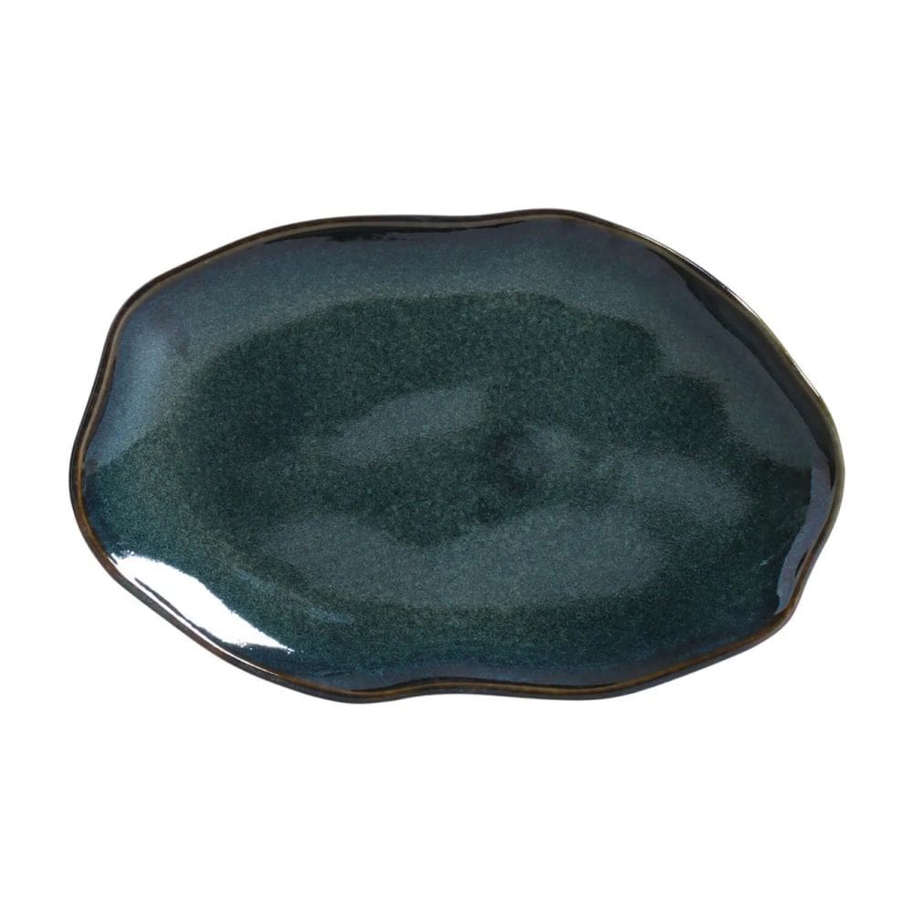 Kit 4 Travessas P/ Servir Oval Rasa Média Bio Oceano 30x20 Porto Brasil