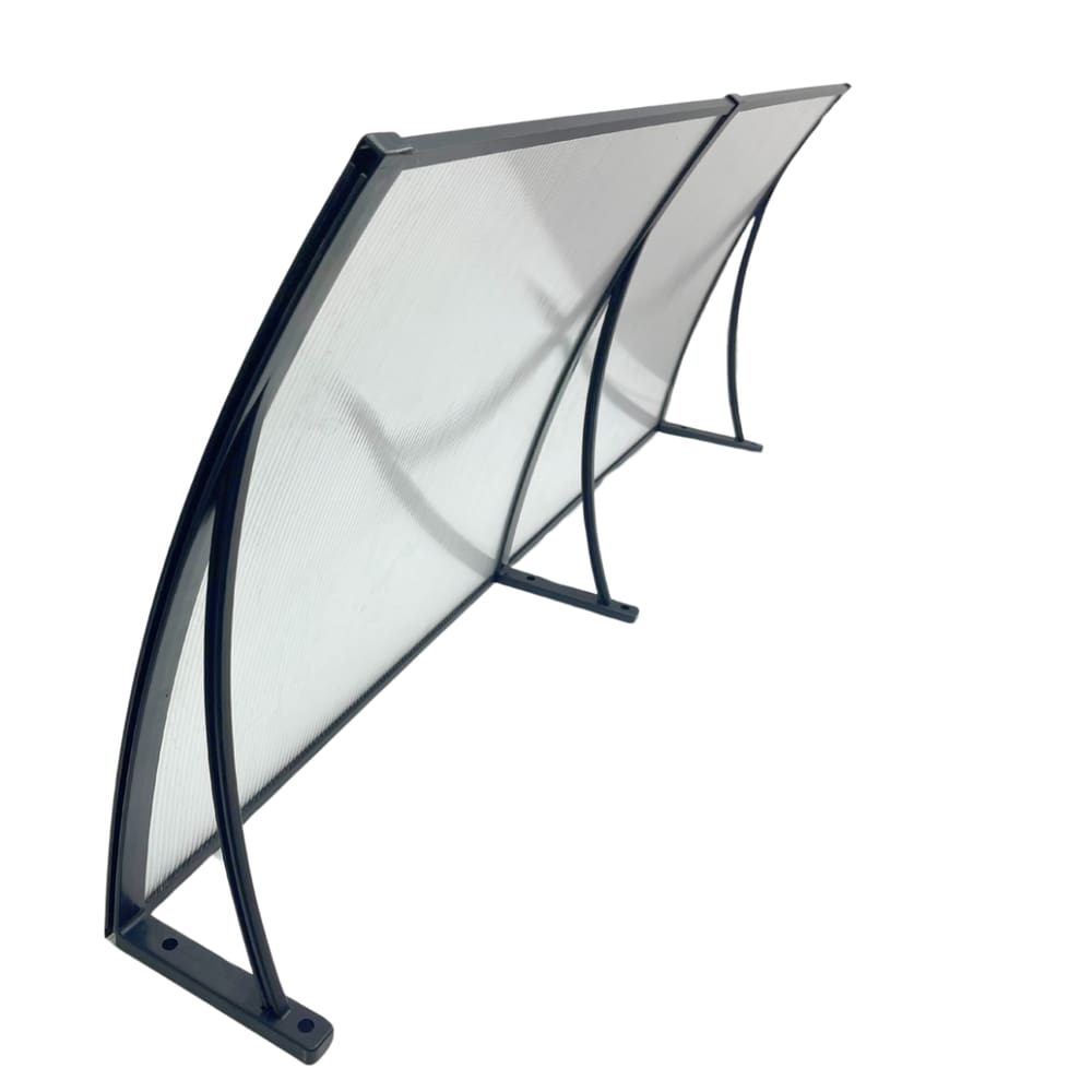 Kit Toldo Policarbonato Translucido Pr 50cm x 1,5 metro Porta