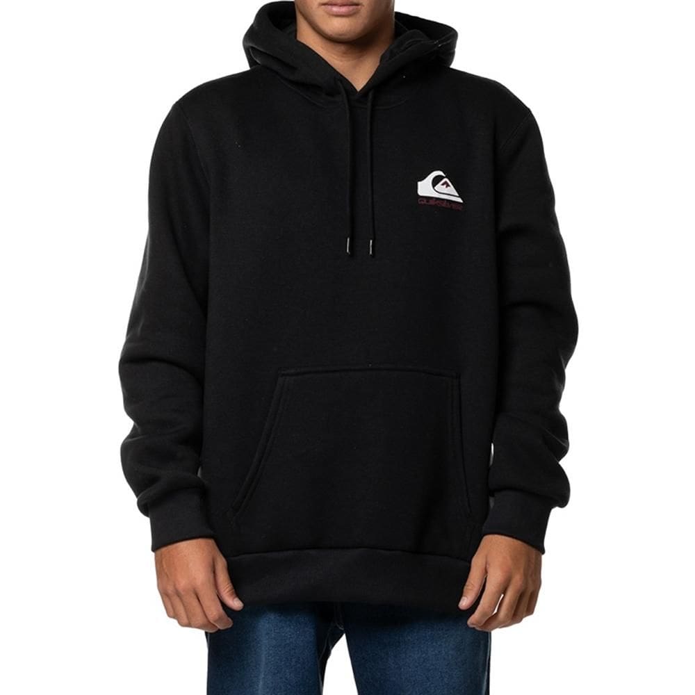 Moletom Quiksilver Canguru Omni Logo FC 305G WT24 Preto