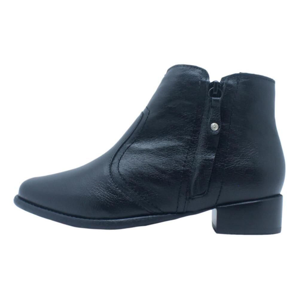 Bota Feminina Andacco West Salto Baixo em Couro