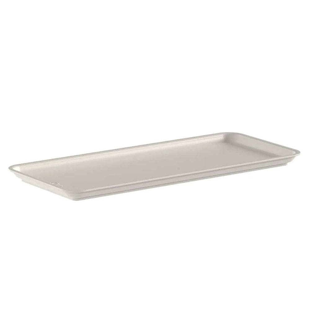Tampa para Cesto Flow 3L Bege 27x12x1,3cm Caixa Organizadora Ou Bandeja Decorativa