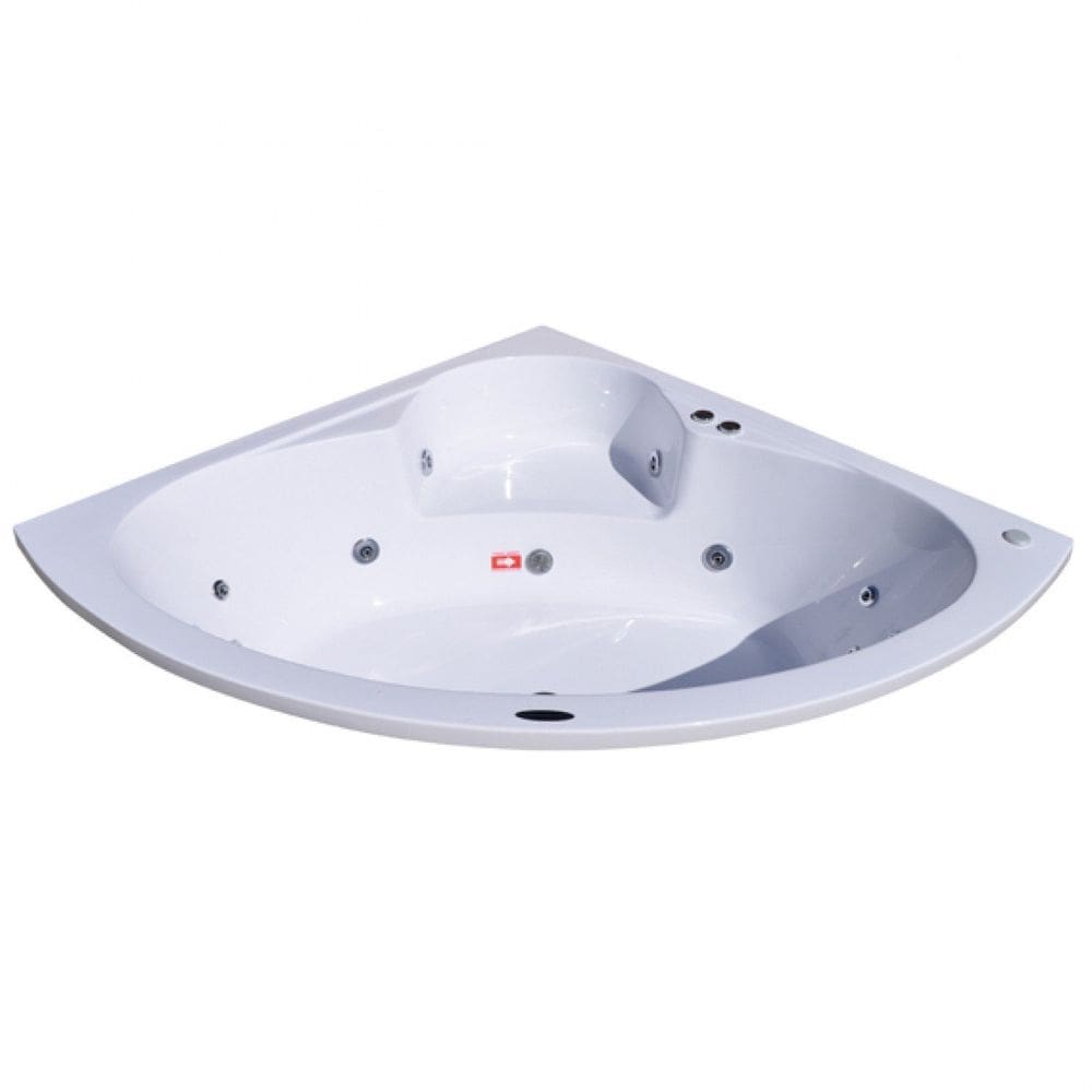 Banheira Hidromassagem Astra Copacabana Gran Luxo 143cmx189cmx43cm - 06 Jatos Acrílico P4 Sem Aquecedor 110V