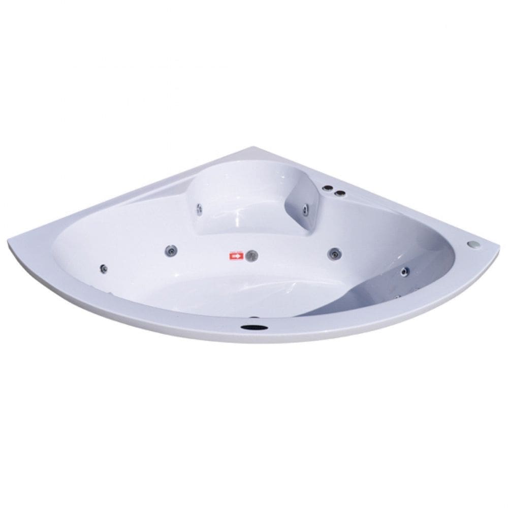 Banheira Hidromassagem Astra Copacabana Super Luxo 143cmx189cmx43cm - 04 Jatos Acrílico P4 Sem Aquecedor 220V