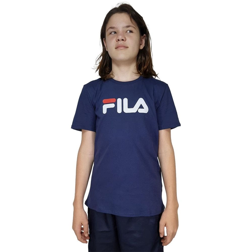 Camiseta Fila Letter Premium Algodão Juvenil