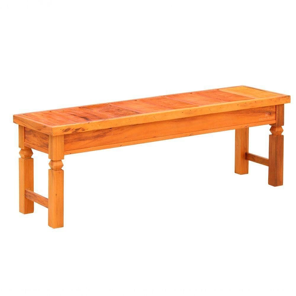 Banco Ripado 1,7 M Madeira Maciça Natural