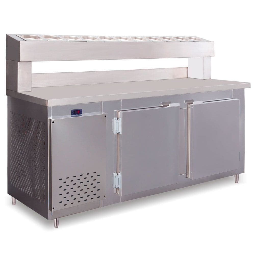 Balcão Condimentado 4 portas 860 Litros RF049 Inox Frilux 110v