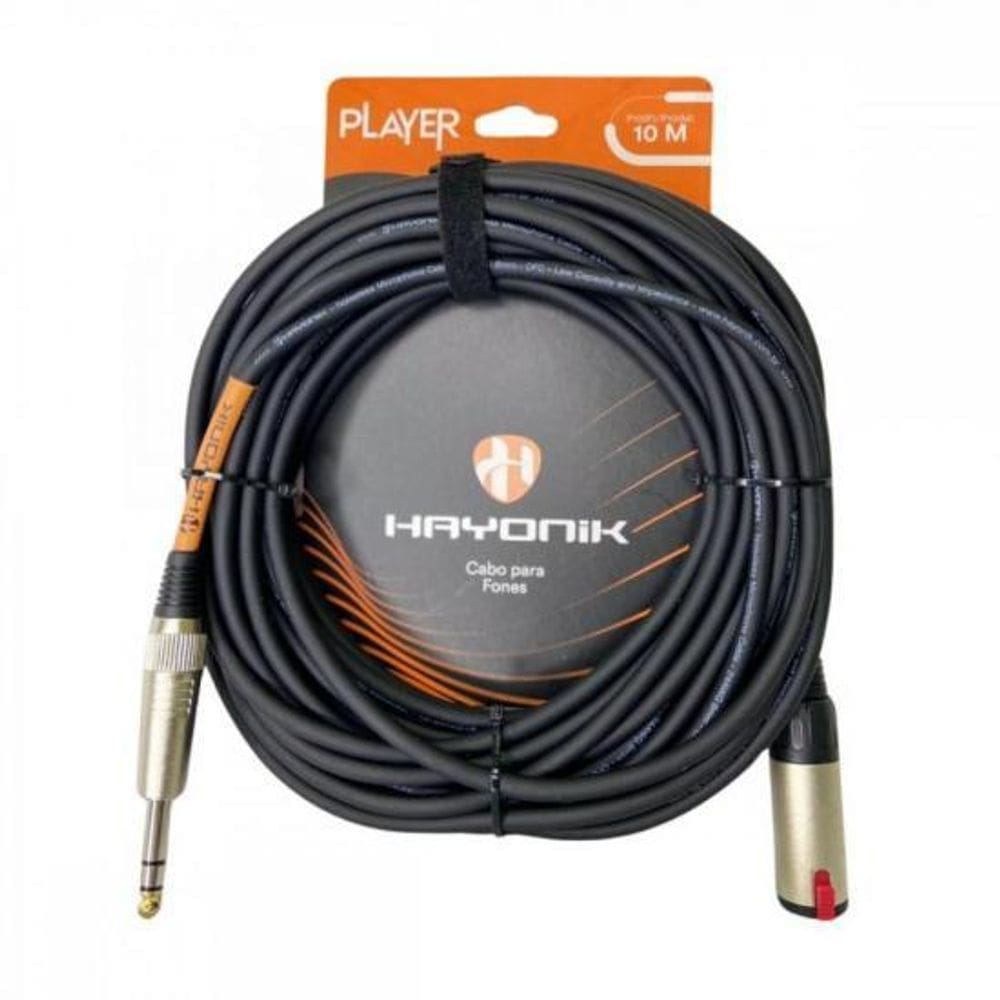 Cabo Extensor Player P10 F X P10 M 10M Preto Hayonik