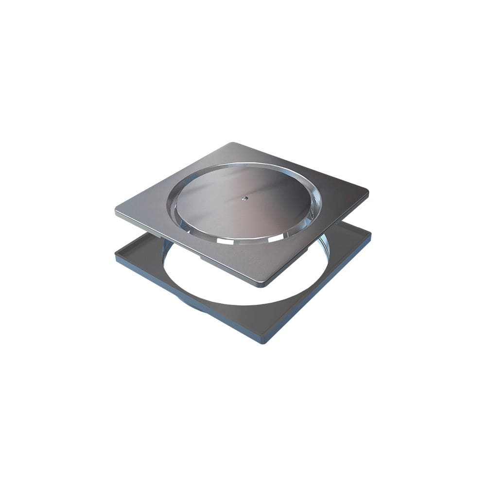 Grelha para Ralo Linear Novii Abre e Fecha 9573 15x15 Inox Escovado